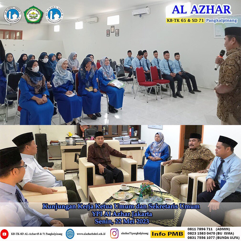 kunjungan kerja ketua umum ypi al azhar ke al azhar pangkalpinang