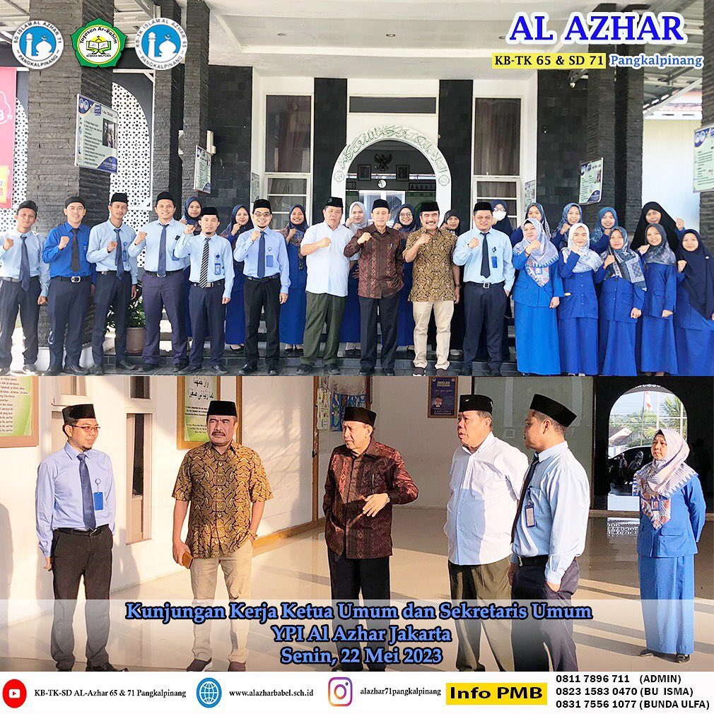 kunjungan kerja ketua umum ypi al azhar ke al azhar pangkalpinang